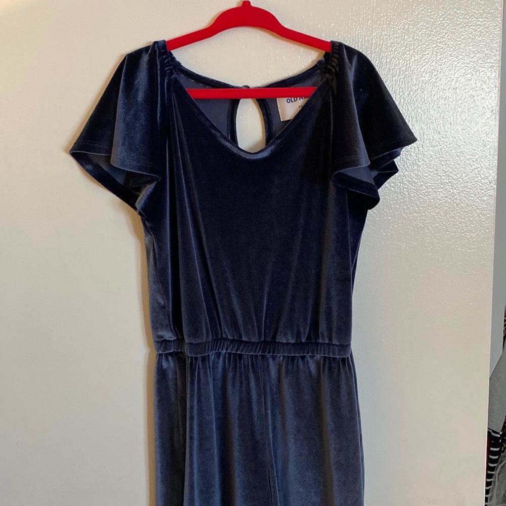 Old Navy Girls Romper velour velvet size 6/7